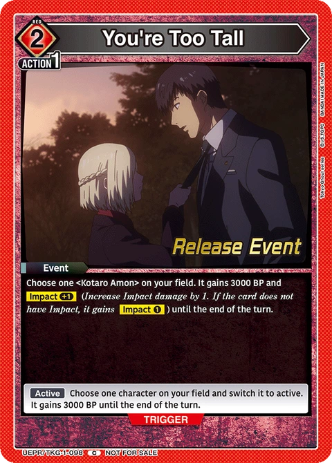 You're Too Tall - Union Arena (English) card