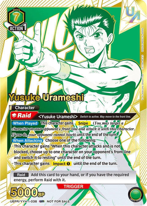 Yusuke Urameshi - Union Arena (English) card