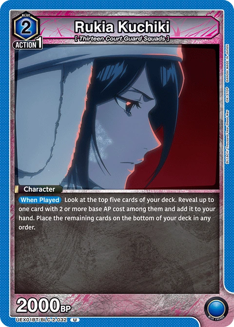 Rukia Kuchiki - Union Arena (English) card