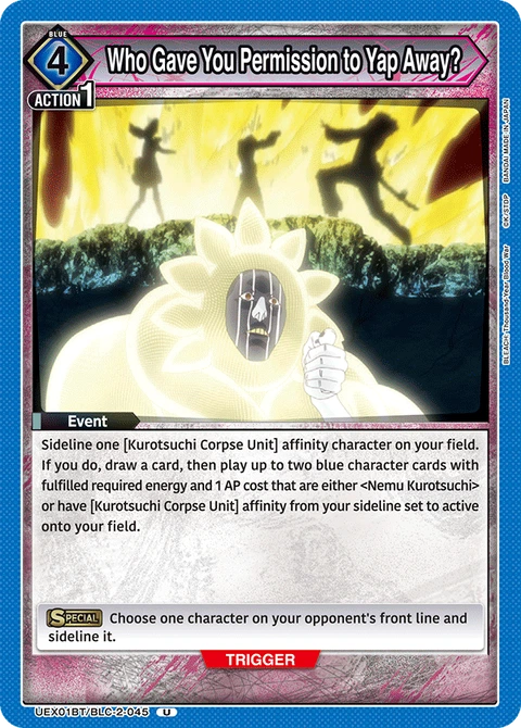 Who Gave You Permission to Yap Away? - Union Arena (English) card