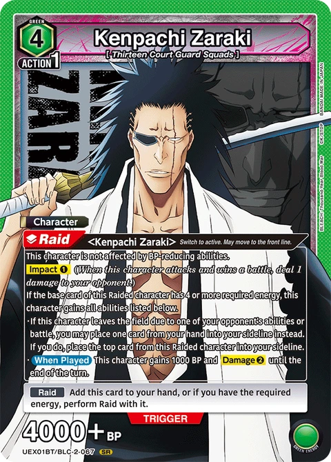 Kenpachi Zaraki - Union Arena (English) card
