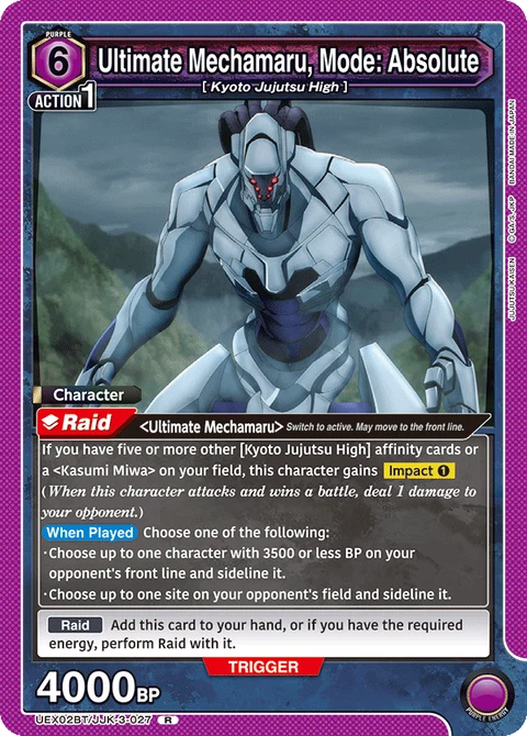 Ultimate Mechamaru, Mode: Absolute - Union Arena (English) card