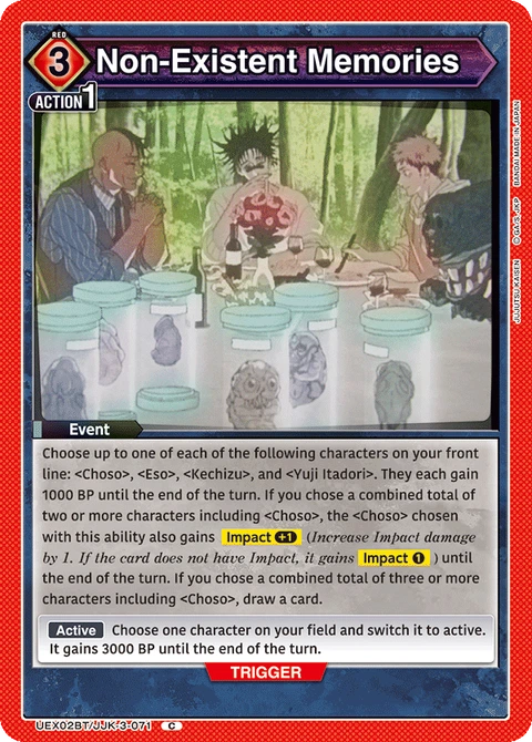 Non-Existent Memories - Union Arena (English) card