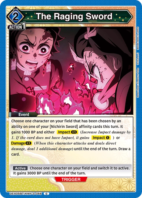 The Raging Sword - Union Arena (English) card