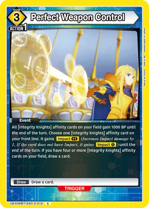 Perfect Weapon Control - Union Arena (English) card