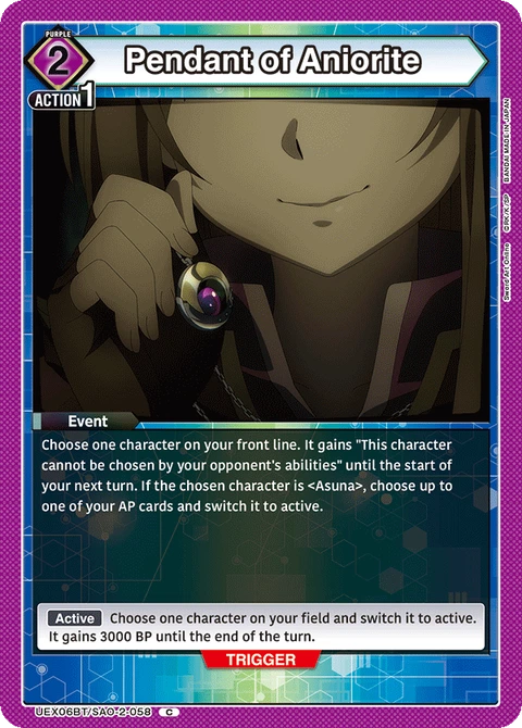 Pendant of Aniorite - Union Arena (English) card