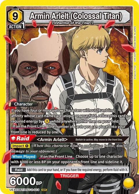 Armin Arlelt (Colossal Titan) - Union Arena (English) card