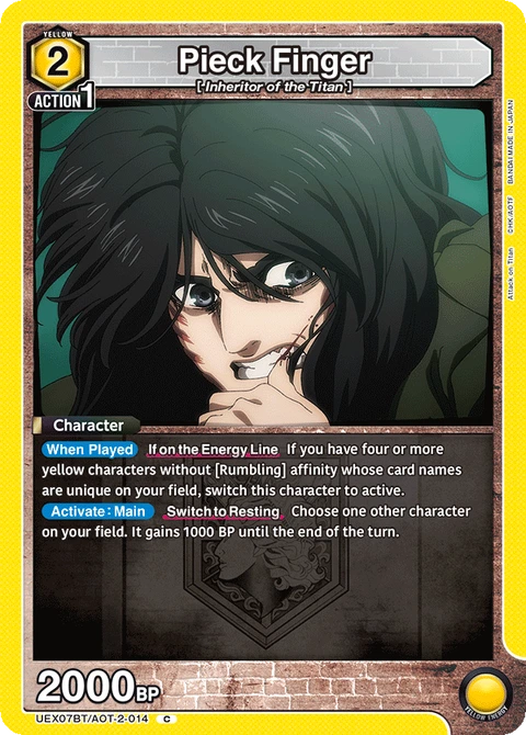 Pieck Finger - Union Arena (English) card
