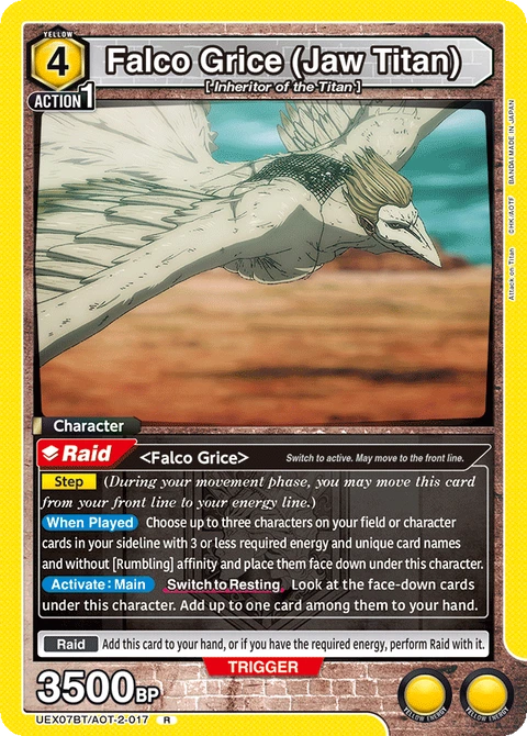 Falco Grice (Jaw Titan) - Union Arena (English) card