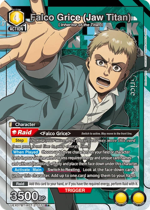 Falco Grice (Jaw Titan) - Union Arena (English) card
