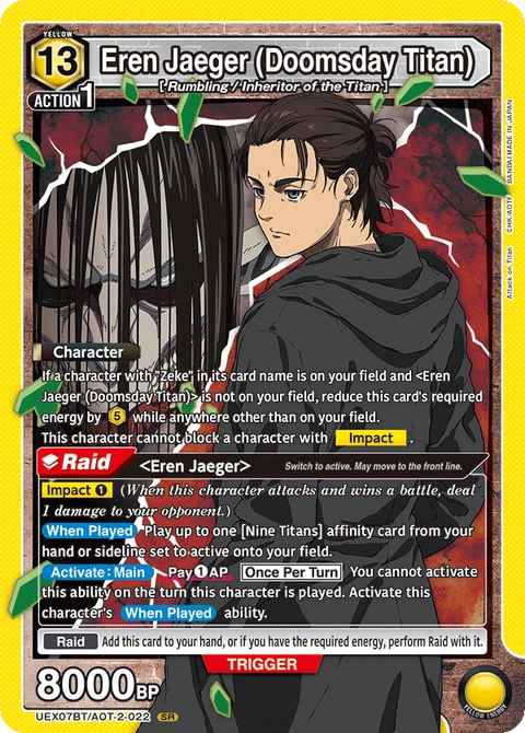 Eren Jaeger (Doomsday Titan) - Union Arena (English) card
