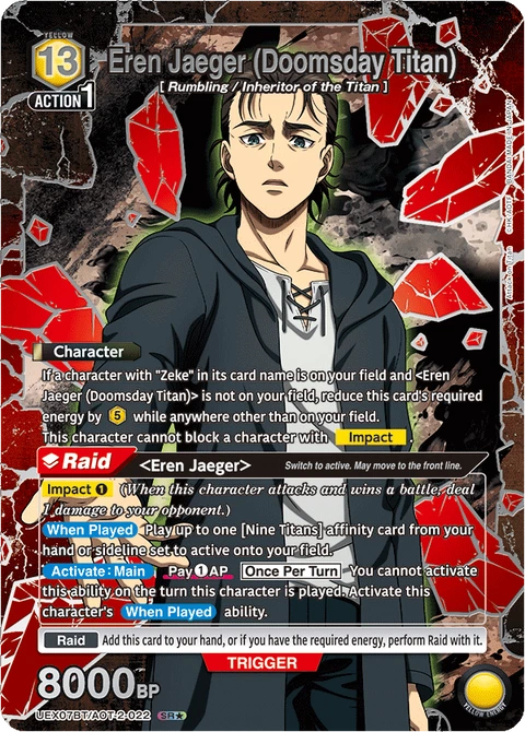 Eren Jaeger (Doomsday Titan) - Union Arena (English) card