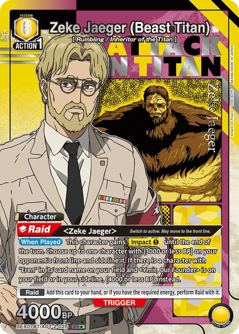 Zeke Jaeger (Beast Titan) - Union Arena (English) card