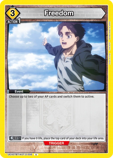 Freedom - Union Arena (English) card