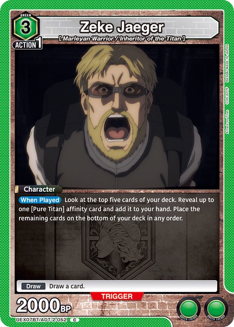 Zeke Jaeger - Union Arena (English) card