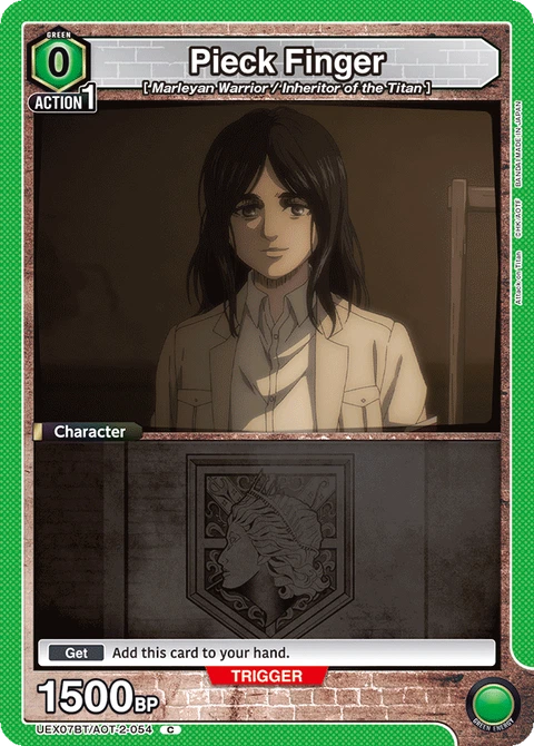 Pieck Finger - Union Arena (English) card