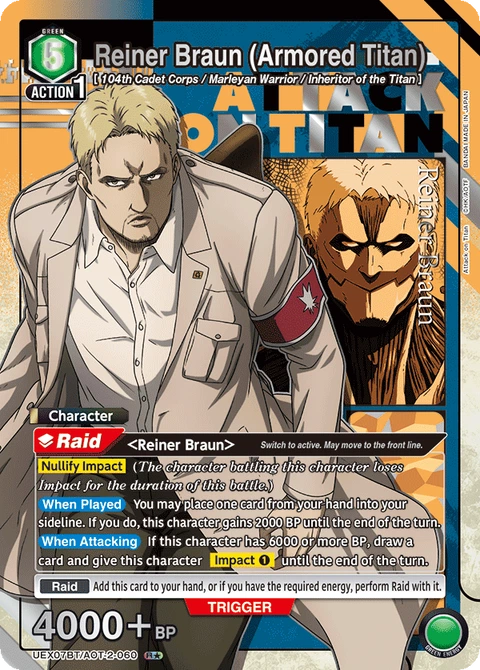 Reiner Braun (Armored Titan) - Union Arena (English) card