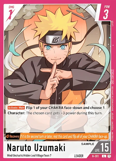 Naruto Uzumaki - Naruto TCG Bandai card