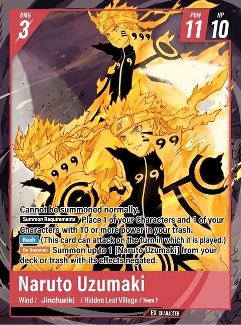 Naruto Uzumaki - Naruto TCG Bandai card