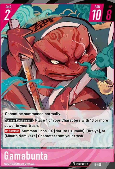 Gamabunta - Naruto TCG Bandai card