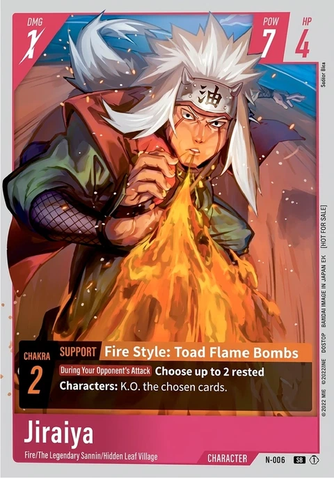 Jiraiya - Naruto TCG Bandai card