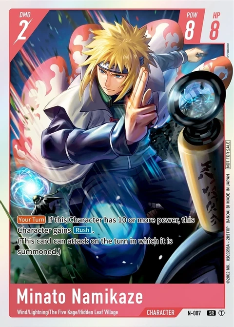 Minato Namikaze - Naruto TCG Bandai card