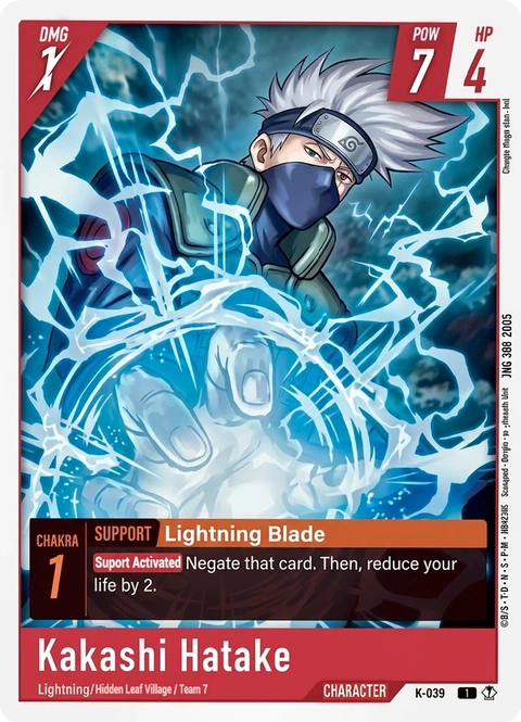 Kakashi Hatake - Naruto TCG Bandai card