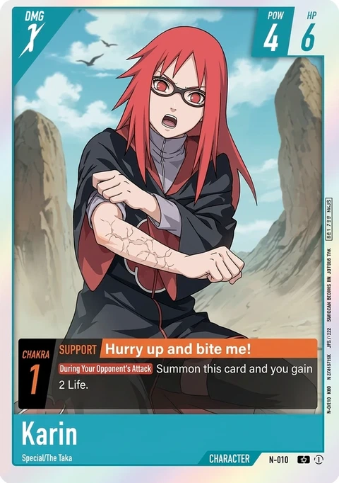 Karin - Naruto TCG Bandai card