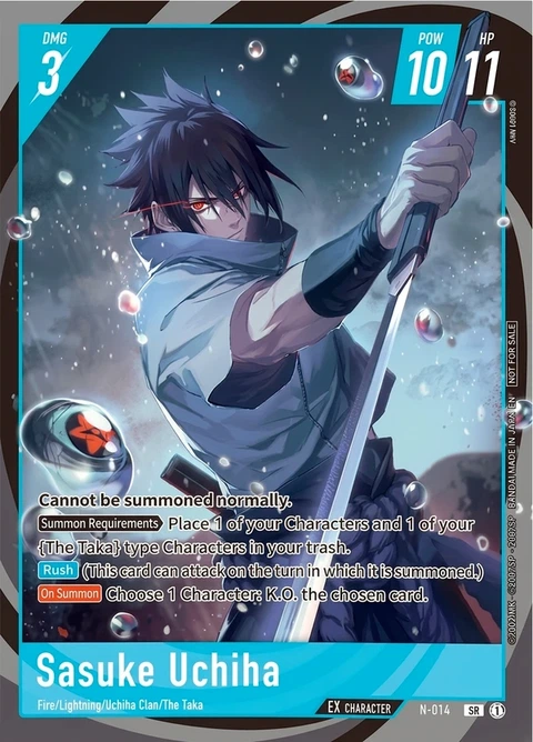 Sasuke Uchiha - Naruto TCG Bandai card