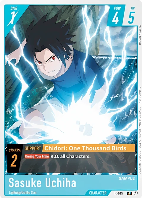 Sasuke Uchiha - Naruto TCG Bandai card