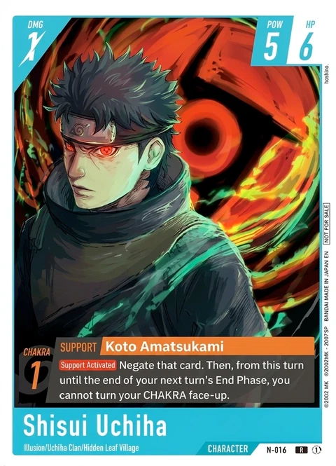 Shisui Uchiha - Naruto TCG Bandai card