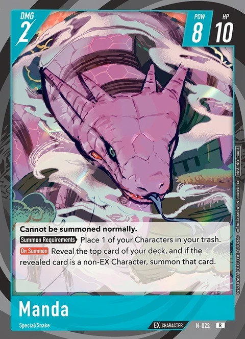 Manda - Naruto TCG Bandai card