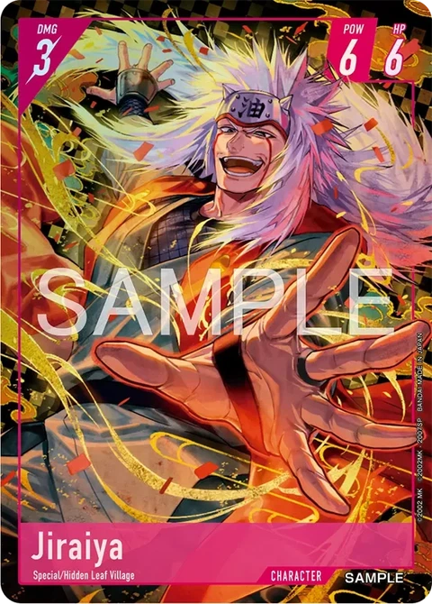 Jiraiya - Naruto TCG Bandai card