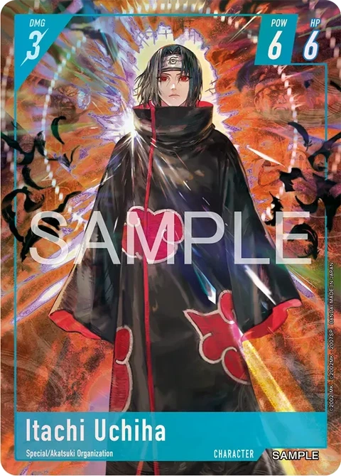 Itachi Uchiha - Naruto TCG Bandai card